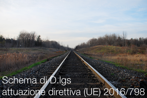 Schema di D lgs attuazione direttiva  UE  2016 798