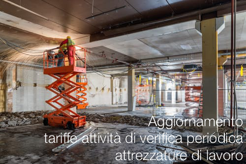 Aggiornamento delle tariffe