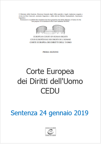 CEDU 24 gennaio 2019