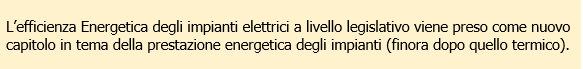 Efficienza Energetica degli impianti elettrici 00