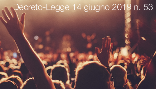 Decreto Legge 14 giugno 2019 n  53