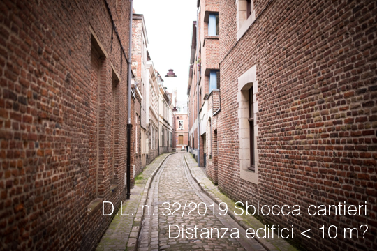 DL 32 2019 distanze edifici