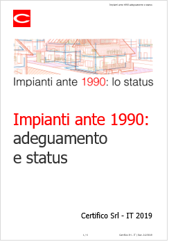 Impianti ante 1990 adeguamento e status