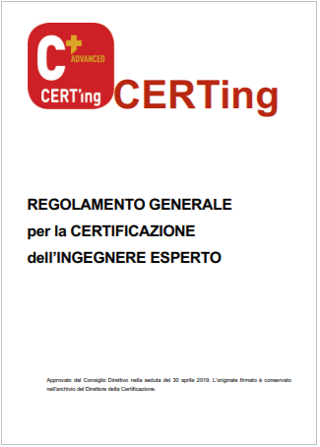 Cert Ing regolamento