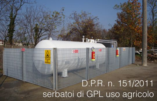 D P R  n  151 2011 Serbatoi GPL uso agricolo