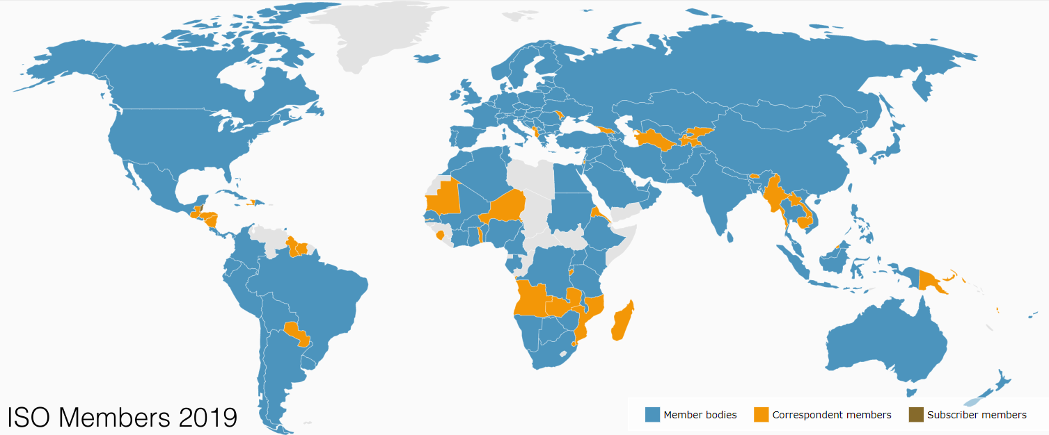 ISO Mermber standards 2019