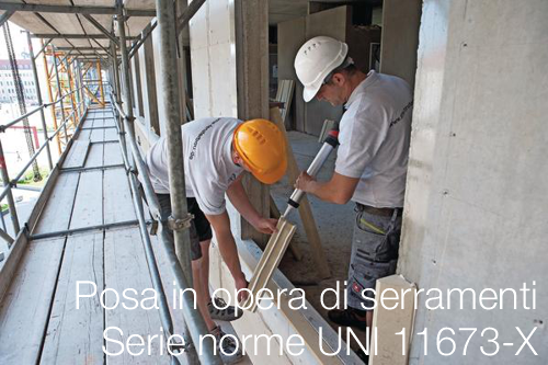 Posa in opera di serramenti