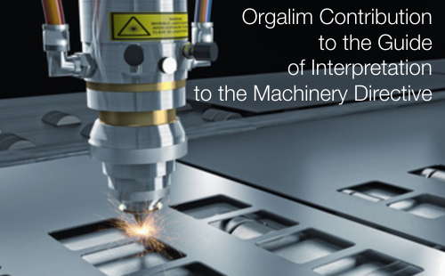 Orgalim Contribution to the Guide of Interpretation to the Machinery Directive