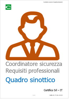 Coordinatore sicurezza   Requisiti professionali