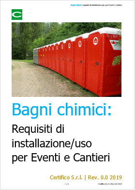 Bagni chimici eventi e cantieri