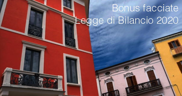 Bonus facciate   Legge di Bilancio 2020