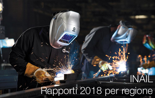 INAIL Rapporti 2018 per regione