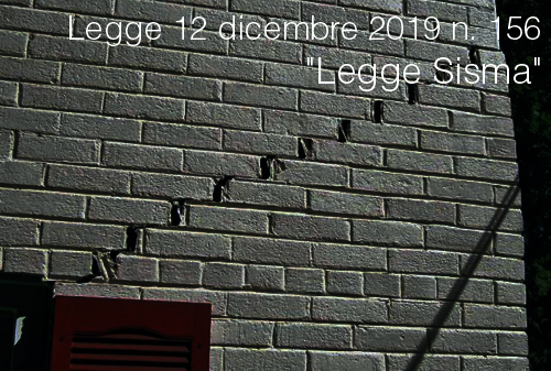 Legge n  156 2019 Sisma