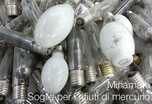 Minamata Soglie per i rifiuti di mercurio