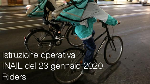 Istruzione operativa INAIL del 23 gennaio 2020