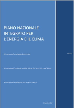 Piano nazionale integrato energia clima