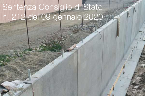 Sentenza Consiglio di Stato n  212 del 09 gennaio 2020