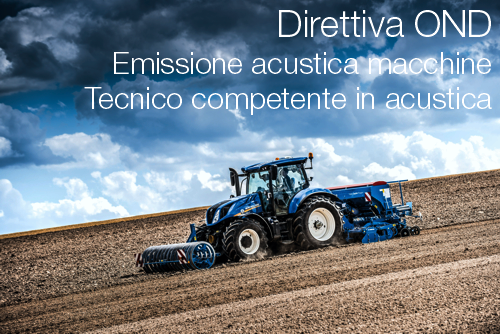 Direttiva OND Emissione acustica macchine Tecnico competente in acustica