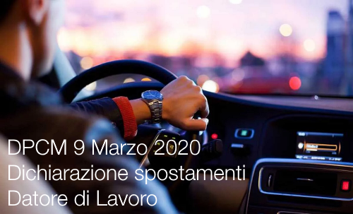 DPCM 9 Marzo 2020 dichiarazione DL