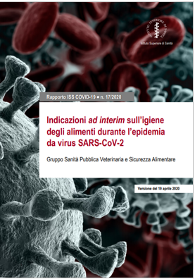 Indicazioni ad interim igiene degli alimenti epidemia SARS CoV 2