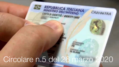 Circolare n 5 del 26 marzo 2020