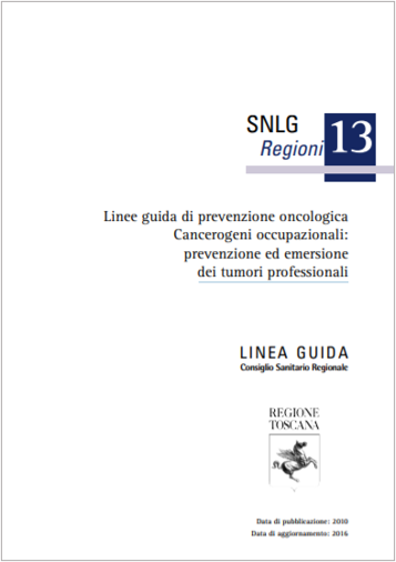 Linee guida di prevenzione oncologica cancerogeni occupazionali RT 2016