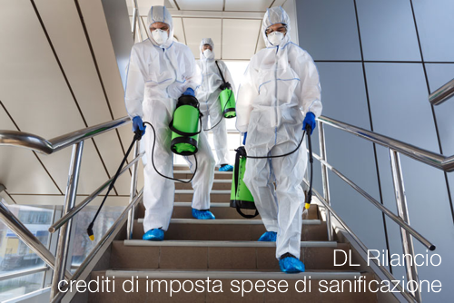 Crediti di imposta per le spese di sanificazione