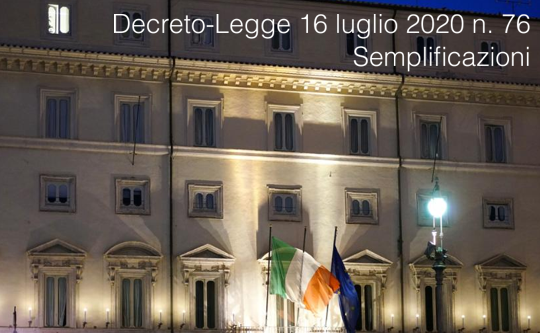 Decreto Legge 16 luglio 2020 n  76 Semplificazioni