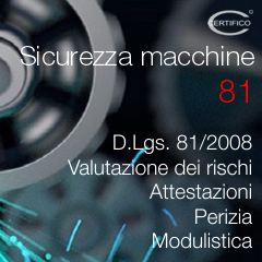 Sicurezza macchine 81 2018