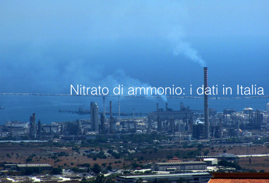 Nitrato di ammonio   dati in Italia