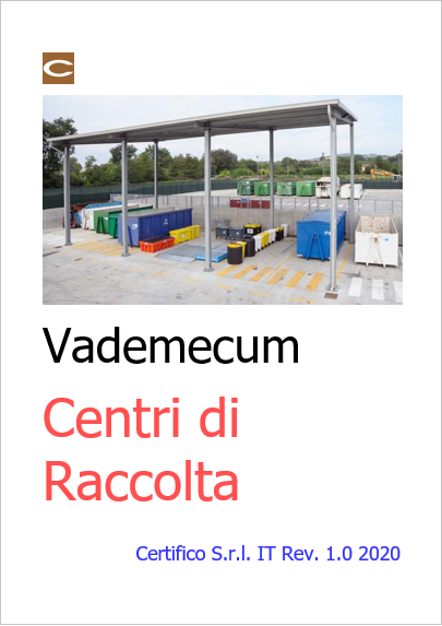 Cover vademecum centri di raccolta