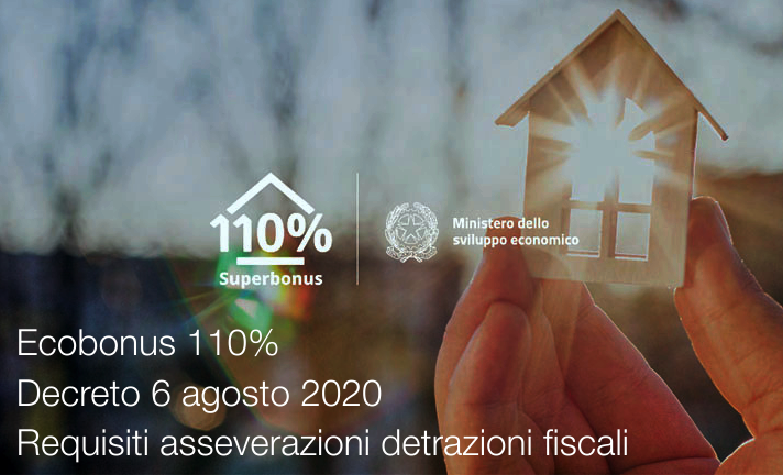 Decreto 6 agosto 2020   Requisiti asseverazioni Detrazioni fiscali Ecobonus