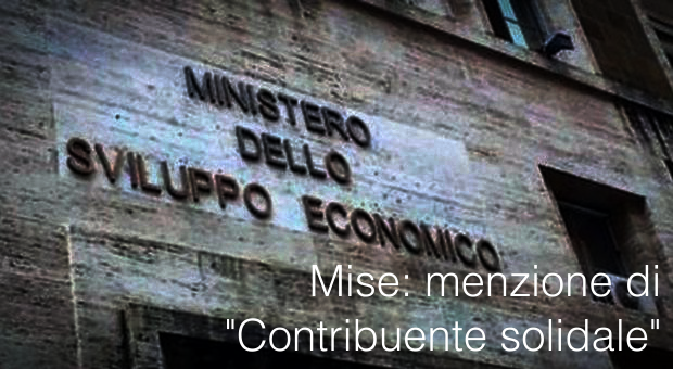 Menzione di Contribuente solidale MISE