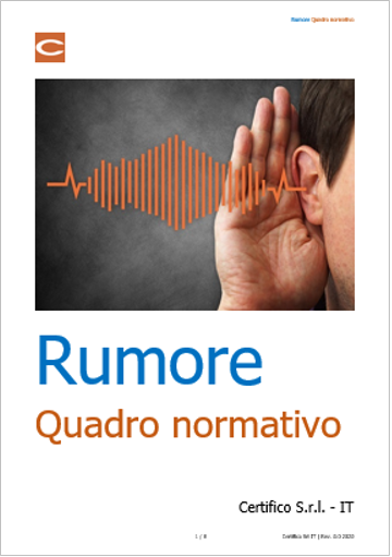 Rumore   Quadro normativo