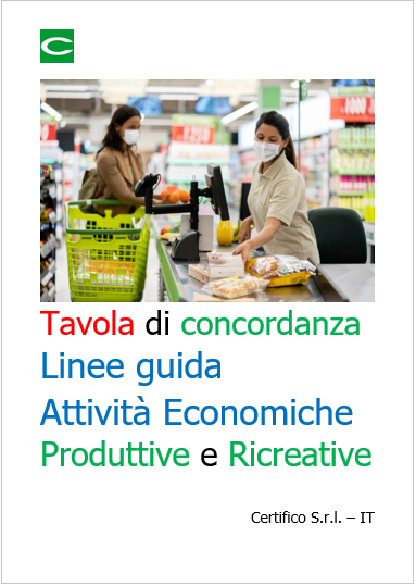 Tavola di concordanza linee guida riaperure atticit  economiche