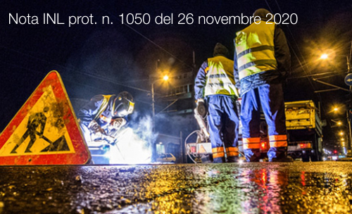 Nota INL prot  n  1050 del 26 novembre 2020