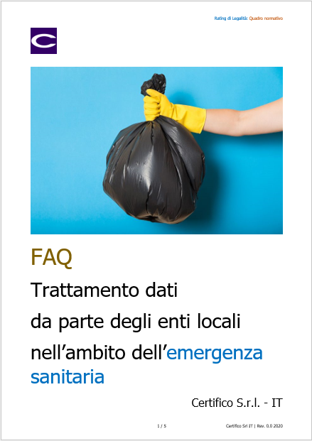 FAQ rifiuti urbani covid