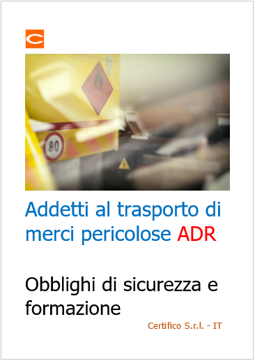 Obblighi formazione addetti ADR 2021