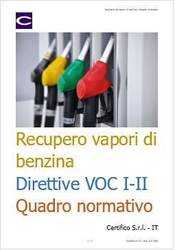 Recupero dei vapori di benzina   Quadro normativo