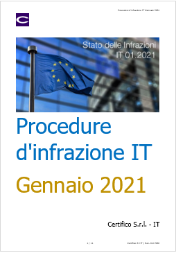 Procedure d infrazione IT Gennaio 2021