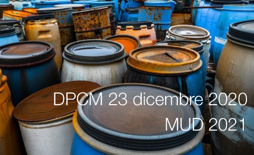 DPCM 23 dicembre 2020  MUD 2021