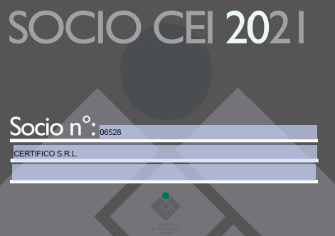 Tessera Socio CEI 2021