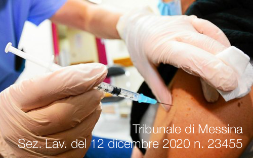 Tribunale di Messina Sez  Lav  del 12 dicembre 2020 n  23455