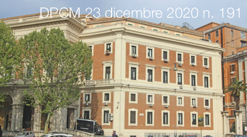 DPCM 23 dicembre 2020 n  191