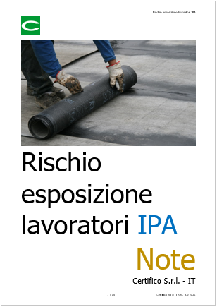 Rischio esposizione lavoratori IPA 2021