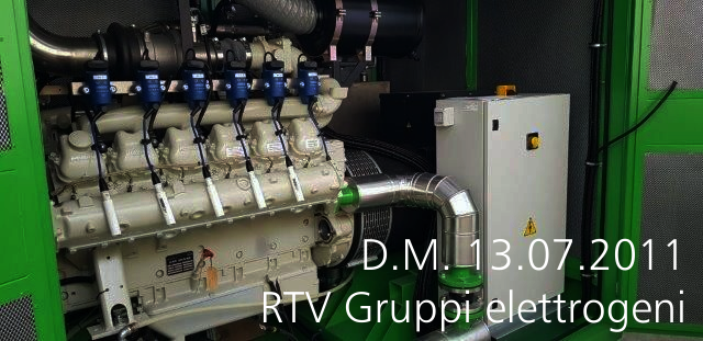 D M  13 07 2011 RTV Gruppi elettrogeni