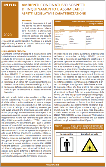 Fact sheet 2021   Ambienti confinati