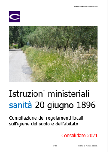 Istruzioni ministeriali 20 giugno 1896