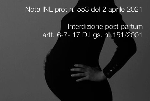 Nota INL prot n  553 del 2 aprile 2021