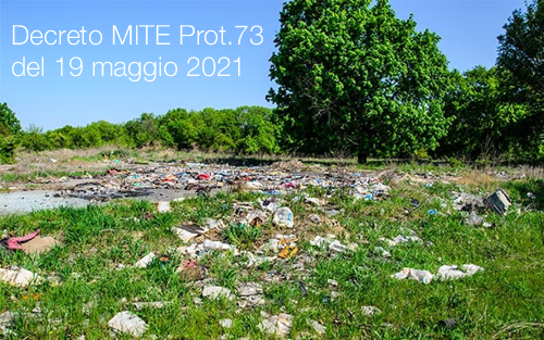 Decreto MITE Prot 73 del 19 maggio 2021